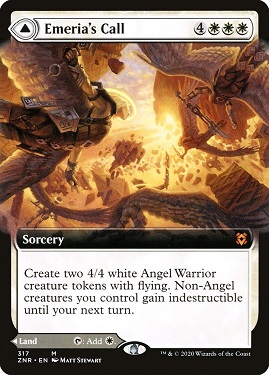 Emeria's Call // Emeria, Shattered Skyclave Zendikar Rising Bordless